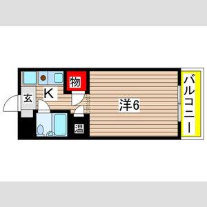 ラフォーレ桜山 1A号室 間取り図