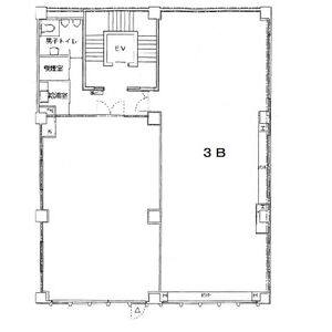 クラウチビル 3B号室 間取り図