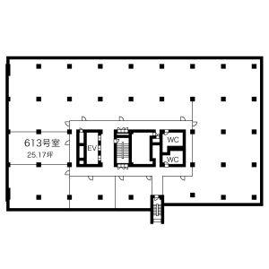 名興中駒ビル 804～806号室 間取り図