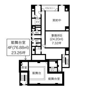 居東屋伏見中駒ビル 4階 間取り図