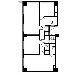 E'Sハイツ 2F　号室 間取り図