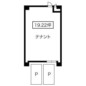 スカイハイツ平針 101(店舗)号室 間取り図