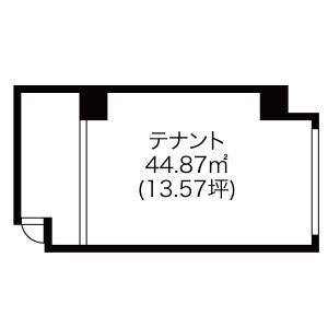 一宮駅東マンション 1階店舗号室 間取り図