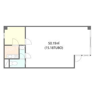 フラット香流 間取り図