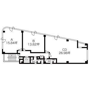 AMS葵3 4CD号室 間取り図