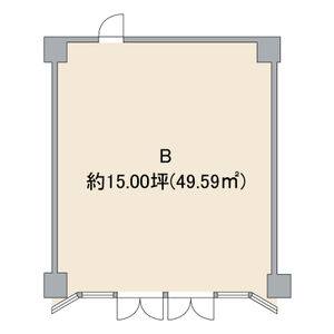髙帆ビル 4F B号室 間取り図