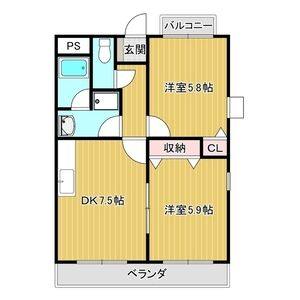 セントラルハイツ野瀬 EAST 間取り図