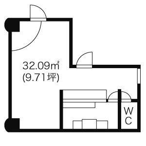 パックス上飯田 2A号室 間取り図