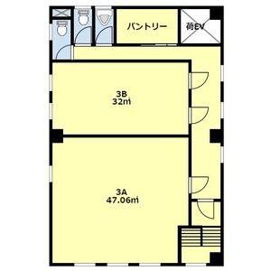 にしきビル 3B号室 間取り図