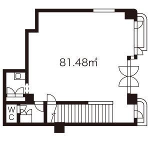 ラモヴェール白壁 B1F号室 間取り図
