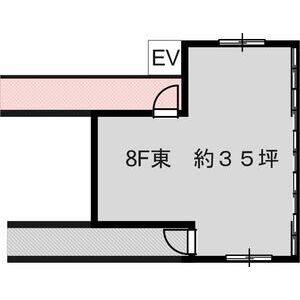 エフエムビル 8F東号室 間取り図