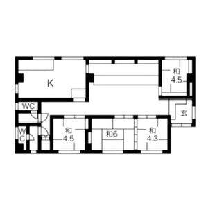 ベルトピア一宮Ⅱ 1階店舗号室 間取り図