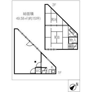 加納栄町4丁目店舗 間取り図