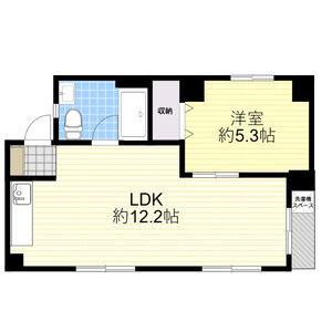 石田ビル 3A号室 間取り図