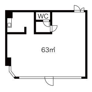 パーク八事 2F2号室 間取り図