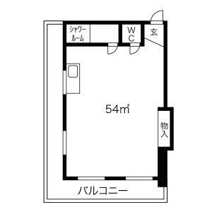 鈴幸ビル 2B号室 間取り図