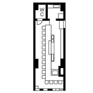 サンシャイン中郷 1B号室 間取り図