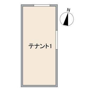 CrossRoad SasashimaLive 1号室 間取り図