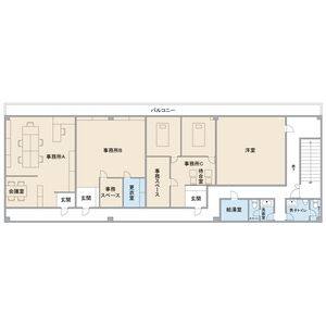エンドー電子2F事務所 C号室 間取り図