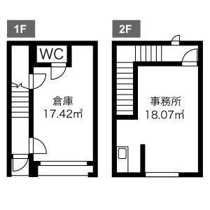 WORKPLACE 春田 号室 間取り図