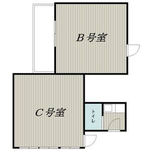 押切プラザビル 2B.C号室 間取り図