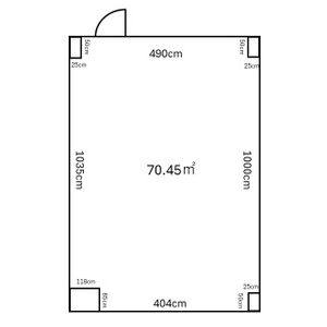マンションソニア 1号室 間取り図
