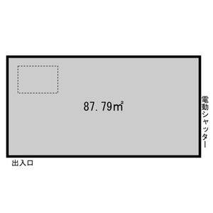 苗代町倉庫 号室 間取り図
