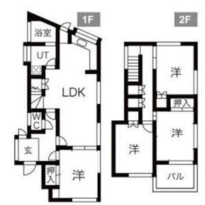 西里町戸建 号室 間取り図