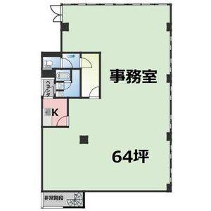 チケン錦ビル 3F号室 間取り図