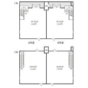 オオタ古戦場店舗 間取り図