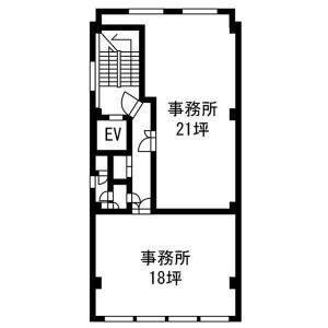 名城ラボビル 5階北号室 間取り図