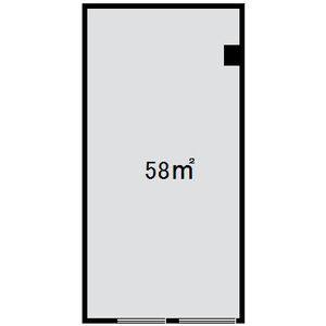 コーポ源 1F中号室 間取り図