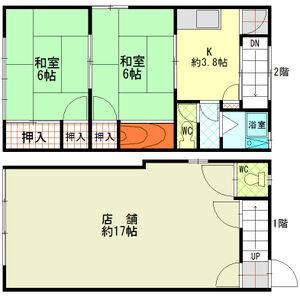 大塚町貸店舗(住居付) 号室 間取り図