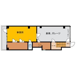 名港ビル 4階南号室 間取り図