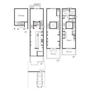東区泉三丁目　店舗付戸建 号室 間取り図