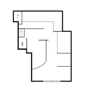 サンヒル南小池 1F店舗号室 間取り図