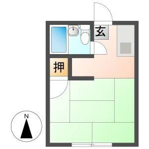 桑原コーポB　倉庫 間取り図