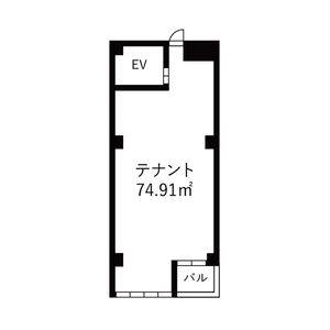 G・P BLDG 4F号室 間取り図