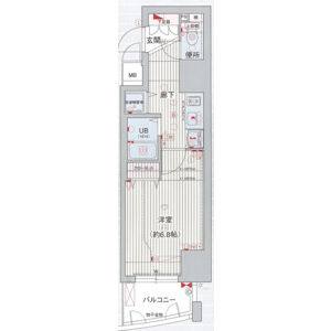 プレサンス覚王山D 間取り図