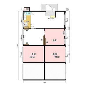 北屋敷事務所(倉庫付き) 号室 間取り図