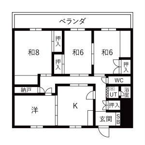 フレンズハイツNo.1 3A号室 間取り図