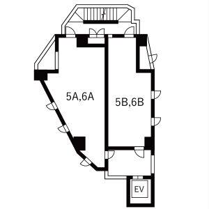 ダンディビル 6A号室 間取り図