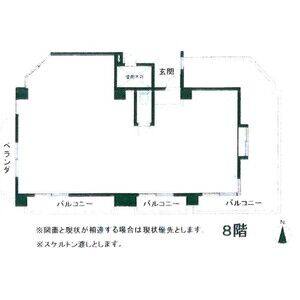 エクセル21 8A号室 間取り図