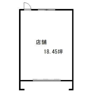 グランデージ向日葵　店舗 B号室 間取り図