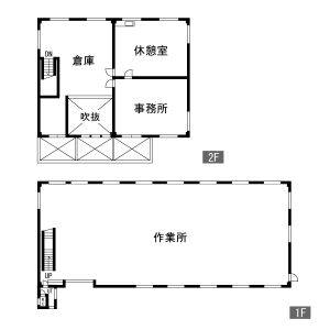 半田市花田町二丁目貸倉庫 号室 間取り図