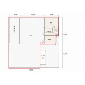 美濃加茂市前平町工場 間取り図