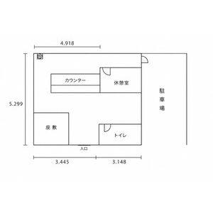 美濃加茂市蜂屋町店舗 間取り図