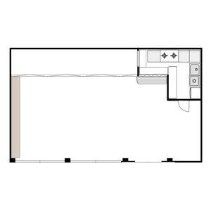 東新町3丁目貸店舗 1号室 間取り図