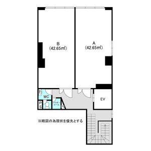 パートナーズビルヂング 5階A・B号室 間取り図