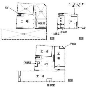 サンワ工場 号室 間取り図
